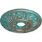 Ekena Millwork Valletta Ceiling Medallion (Fits Canopies up to 3 1/2"), 18"OD x 3 1/2"ID x 1"P, Copper Green Patina CM18VLCGS - alternate 3